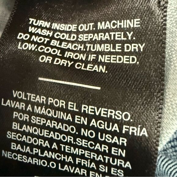 7FAM Alexa High Rise Cropped Flare Wide Leg Jeans Distressed Raw Hem Size 29 - Picture 6 of 10